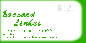bocsard linkes business card